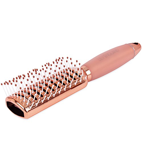 Rose Gold Haarbürsten Set. Enthält Fass-, Paddel- und Vent-Haarbürsten. Gut zum Richten, Styling und Detangling. Luxus, professionelle - 6