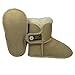 Poppy sheepskin baby booties sand colour small 0 - 6 months