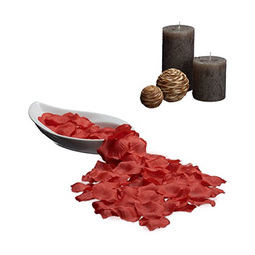 2500 x Rosenblätter Rot, Rosenblüten zum Streuen, Hpchzeitsdeko, Valentinstag, Hochzeitsgeschenk, dunkelrot - 2