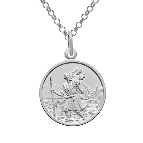 St Christopher 14mm Charm Pendant 