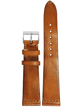 Rom Uhrenarmband - HORWOOD Handgefertig Italien 20mm Bandbreite Leder Braun