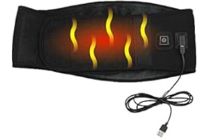 OBBO MED ObboMed MH-2370M Grafene e Infrarossi a Onda Lunga, USB 5V 10W Cintura Scaldavita Elettrica, Riscaldamento Veloce, 16 Magneti, Lunghezza d'Onda 6-12μm (Spettro Sanitario 4-14μm) - M : Vita 80-104 cm