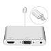 Produktbild owikar Lightning auf HDMI VGA Audio Adapter Konverter Kabel 1080p HD Digital-Konverter Adapter mit 3,5 mm Audio Port für iPhone X 8 8PLUS 7 7 Plus 6 6 PLUS iPad zu TV Beamer Display Monitor