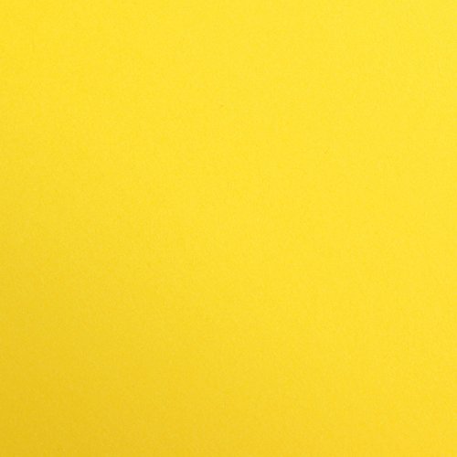 Clairefontaine - Ref 97353C - Maya Coloured Smooth Drawing Paper (Pack of 25 Sheets) - 120gsm Paper - A4 (29.7 x 21cm) - Sun Yellow Colour - Deep Dyed, Acid Free, pH Neutral
