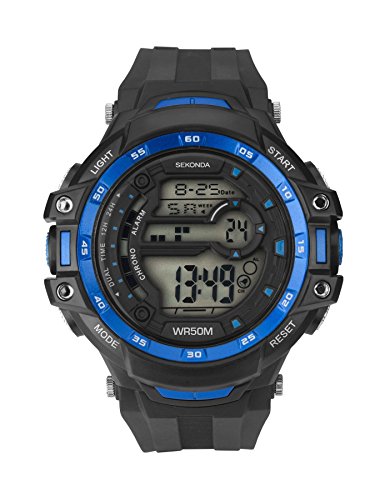 sekonda digital dual time watch