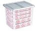 Produktbild SUNWARE Nesta Weihnachtsbox - 45 L - flacher Deckel + Tabletts für 101 Kugeln - transparent / silber