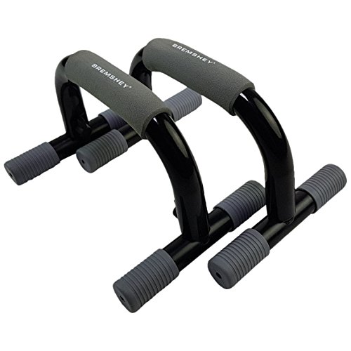 Bremshey Barra para push ups - Push-ups bars - Fuerza Push Ups caídas,  PVC, Negro