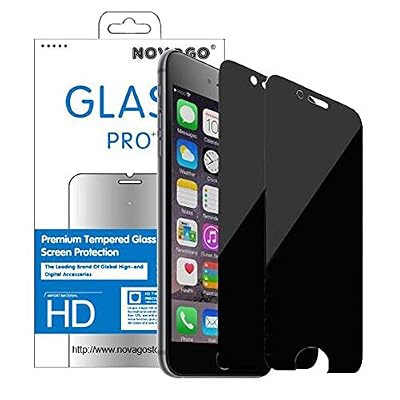 Novago Compatible avec iPhone 7, iPhone 8 -Pack de 2 Films écran en Verre trempé Anti Espion (teinté) et résistant
