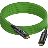 LivX Type C To Type C 100W Hızlı Şarj 20Gbps Veri Transfer Hızı 8K60Hz G&ouml;r&uuml;nt&uuml; Aktarım Kablosu 2 metre Yeşil GRN-02