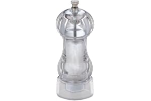 ZASS4|#Zassenhaus Neuss Acrylic Salt Mill, 5.5x5.5x14.5 cm