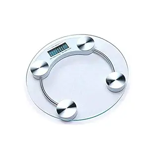 PreeX Personal Bathroom Body Weight Machine Digital Weighing Scale (White)