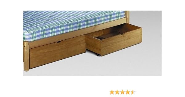 Pine Underbed Storage Drawers Pair Amazon Co Uk Kitchen Home
