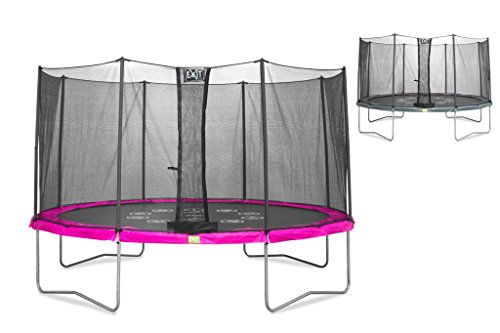 Preisvergleich Produktbild EXIT Twist Trampolin ø427cm - rosa / grau