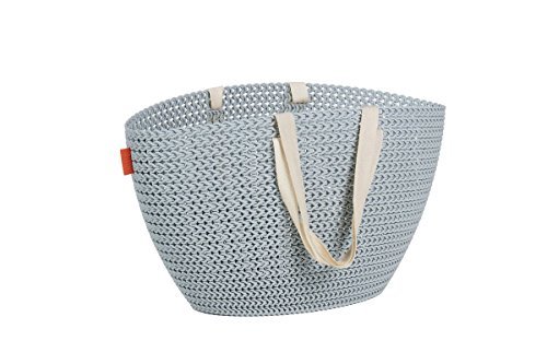 Curver - Cesta Emlily con asas para colgar - Color Azul bruma