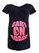 Happy Mama. Women's Maternity *Baby on Board* Funny Print Top T-shirt. 429p (Navy, 8/10)