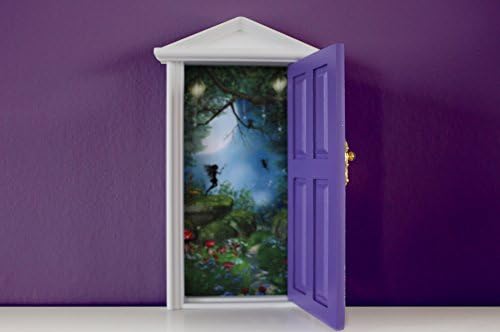 Opening purple fairy door