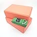 Price comparison product image 2x Yoga Blocks + Strap Set - Pilates Bricks with Belt Props For Stretch Extension Bundle By MyYogaWheels (Orange Blocks + Green Strap)