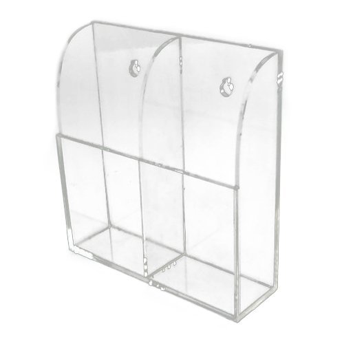 Fernbedienung Halterung Fall, TV Klimaanlage Fernbedienung Halter Fall Acryl Wandhalterung Aufbewahrungsbox (2 Fall)