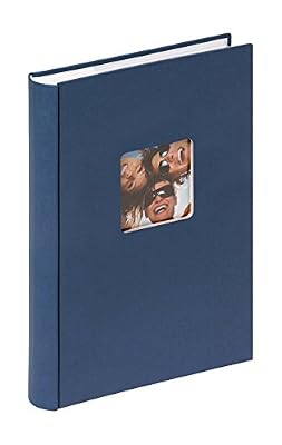 Walther ME-111-L Memo-Album pour insérer des photos Fun, 300 photos, 10 x 15 cm, bleu, avec découpe pour la conception personnelle