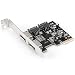 Produktbild Hommie 2 Port eSATA & 2 Port SATA 3.0 Seriell ATA zu PCI-E Express Kartencontroller Non-Raid Adapter Konverter 6,0 Gbit/s ASM1061 Chipsatz