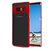 Produktbild Samsung Galaxy Note 8 Hülle, KKtick Schutzhülle Note 8 Durchsichtige PC Rückschale mit Silikon Premium TPU Bumper Rutschfeste Kratzfeste Handyhülle für Samsung Galaxy Note 8 Case Cover - Rot