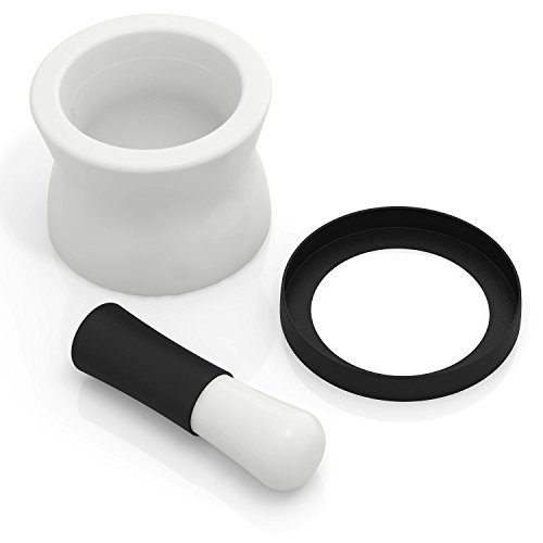 EZ-Grip Mörser und Stößel aus Keramik und Silikon Mit Abnehmbarem Rutschfesten Silikon-Fuß – Spülmaschinenfest von Cooler Kitchen - 6