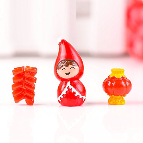 Sharplace Segen Neujahr Miniatur Fee Garten Mikro Landschaft Bonsai Topf Deko - Feuerwerkskörper