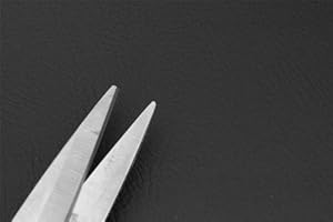 I WANT FABRIC Catalan Scrim Foam Backed Leatherette Vinyl CAR HEADLINING Upholstery Fabric Artificial Faux Leather (Black)