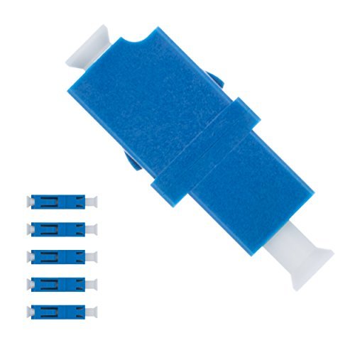 Acoplador de Fibra Óptica Beyondtech - LC a LC Monomodo UPC Simplex - (Pack de 5 Unidades) - Beyondtech Hembra Pasamuro / Brida Optica