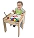Little Helper Original Funstation Chalky Child Desk and Chair Set with Pen/Brush Pot (Maple)