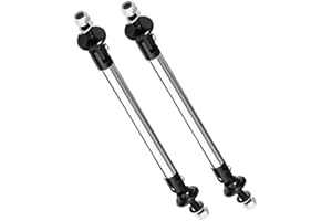 Asudaro 1 Paire 75/100/150/200MM Refit Barres Lèvre Pare-Chocs - Barres De Support De Pare-Chocs Avant - Protection Pare Choc Voiture,Barres d'attache en Aluminium Pare-Chocs Avant - Silver #B