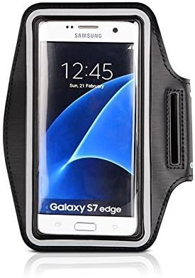 Cover Kingz Samsung Galaxy S7 Edge Fitness Sports Armband Gym Jogging Armband Black Express Delivery de