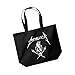 Produktbild Metallica Tote Eco Shopper Bag Scary Guy band logo Nue offiziell Schwarz