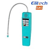 detector de fugas de gas refrigerante por ultrasonidos Tamaño compacto para fácil manejo, tamaño: 22.9cm × 6.5cm × 6.5cm. Longitud de la mesa: 35.5cm. Pantalla LED con fuga de alarma monocromática de seis niveles.