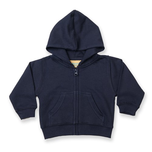 Larkwood Baby/Kids Zip Through Hooded Sweatshirt / Hoodie (24-36) (Navy)