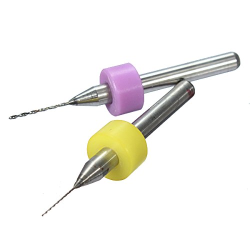 Haimoburg 10x PCB Micro Spiralbohrer Metallbohrer Satz Dick Griff Wolframstahl Carbide Fräser Dremel Stich- Bohrer -Set 0,3 mm – 1,2 mm in Protection Box - 4
