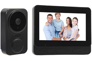 System för Visuell Intercom Dörrklocka, Trådlöst WiFi Video Intercom-system med IR Night Vision Camera och Skärm 2 Way Voice