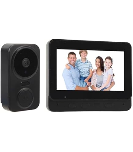Winnes Draadloze deurbel, wifi, voor buiten, 1080p, IP65, waterdicht, met camera 155 graden, groothoek, met nachtzicht, PIR, bewegingsdetectie, bidirectionele audio, voor thuis, klas, ziekenhuis Winnes Draadloze deurbel, wifi, voor buiten, 1080p, IP65, waterdicht, met camera 155 graden, groothoek, met nachtzicht, PIR, bewegingsdetectie, bidirectionele audio, voor thuis, klas, ziekenhuis