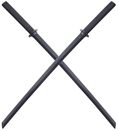 Set 2X Bokkens Epee en Bois Sabre Entrainement Black Edition Arts Martiaux