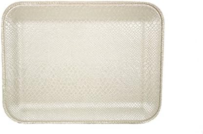 Signature Home Collection AP-180-A10 Rectangular Tray without Handles, 33 x 25 x 2 cm, Leather Reptile Print, Colour: Cream
