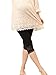 Liang Rou Maternity Elastane Adjust Waistband Cropped Leggings Lace Trim Color Black