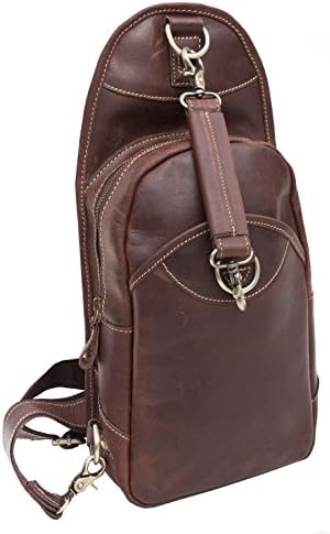 wombat leatherCrossbody Sling Backpack - Rucksack Outdoor Bag Travel mens Womans Large Travel bags