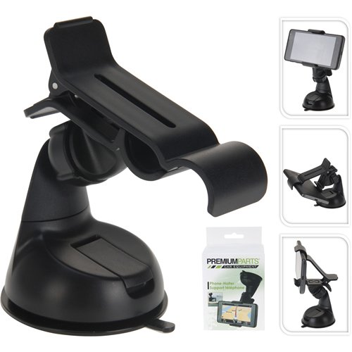 Premiumparts Soporte móvil Coche, Negro, 12 x 7 x 10 cm.