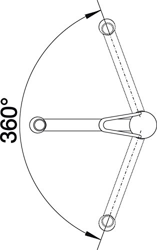Blanco ACTIS Küchenarmatur, Silgranit-Look, anthrazit, Hochdruck, 1 Stück, 512911 - 3