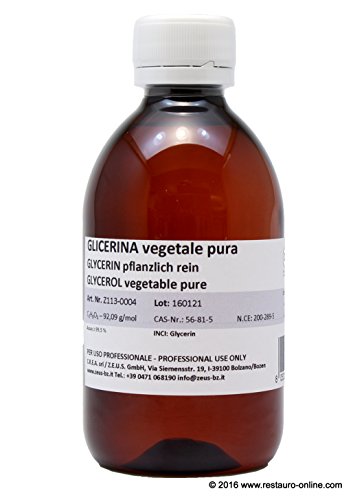 Preisvergleich Produktbild Zeus Glyzerin, pflanzlich, rein (Glycerol), 250 ml