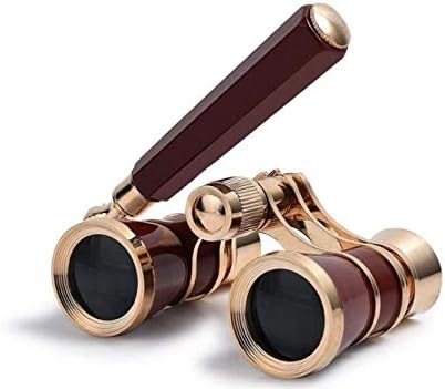 CTO Binoculars Retractable Handle Mini Binocular 3X Magnifier Binoculars Binoculars Horse Racing 3X25 Black,A,Telescope