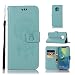 Produktbild Edauto Huawei Mate 20 Pro Hülle Leder Flip Case Tasche Traumfänger Eule Handyhülle Schutzhülle Kunstlederhülle Wallet Schale Bookstyle Ständer Kartenfächer Magnetisch Cover Brieftasche Minzgrün