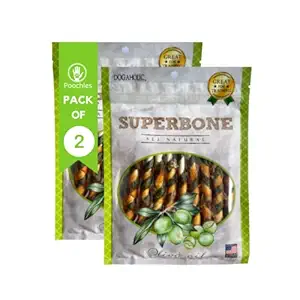 Poochles Superbone Olive Oil Dog Treat for Puppy, Small & Adult Dogs; Nutritious Chicken Stick Dog Snack for Training & Reward (Pack of 2)