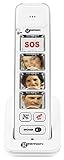 Geemarc Photodect295- Amplified Big Button Cordless Telephone with Photo ID Buttons- Used as Additional Handset forAmpliDect295, AmpliDect295-2 (duo) AmpliDect Combi 295 - White - UK Version