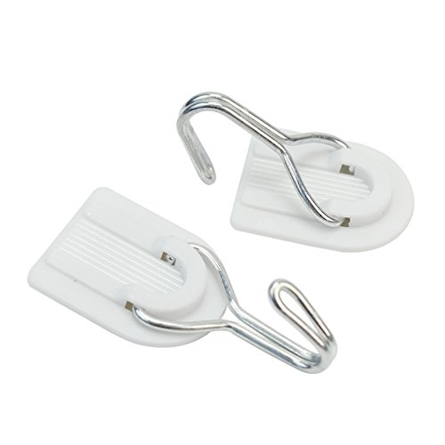 12Stk.Weiß selbstklebende Wandhaken Hanger Kunststoff Klebrigen Tür Haken Halter ,bis 2.0 kg - 2